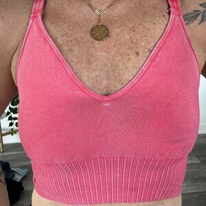 Free People Sports Bra, Pink, Small